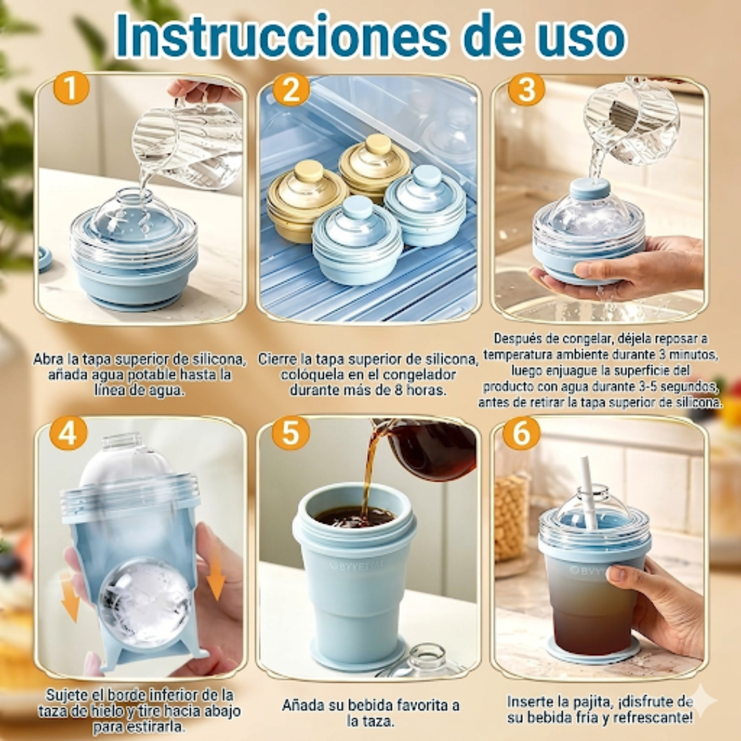 Vaso de Silicona 2 en 1